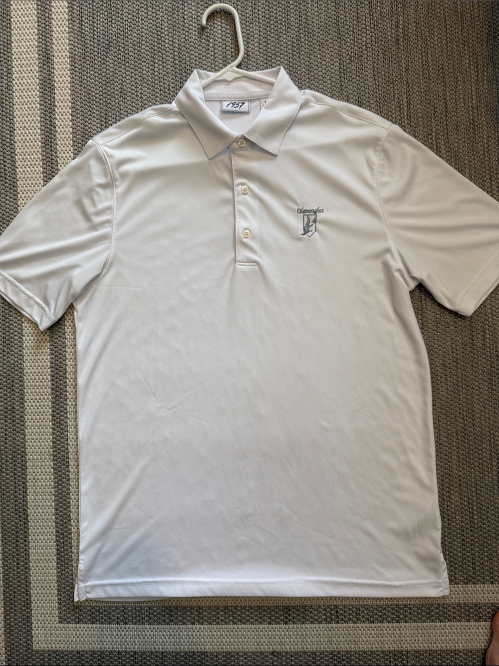 Greg Norman Collection White Short-Sleeve Golf Polo